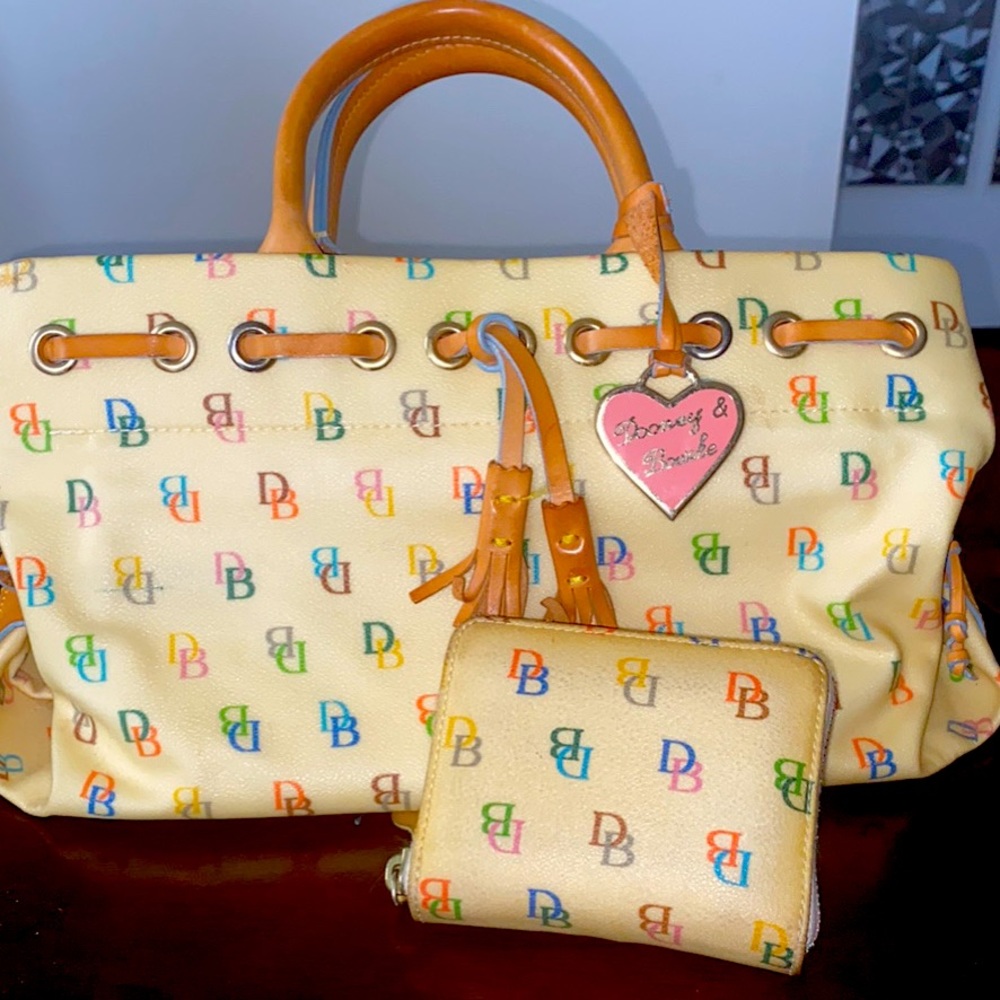 Multicolor Dooney & Burke Original Handbag and Wallet